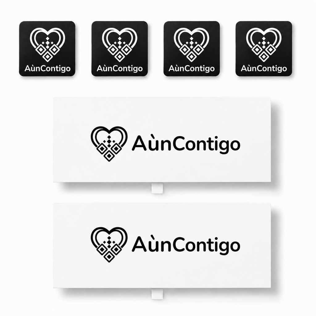 Placa Conmemorativa con Código QR — Aún Contigo