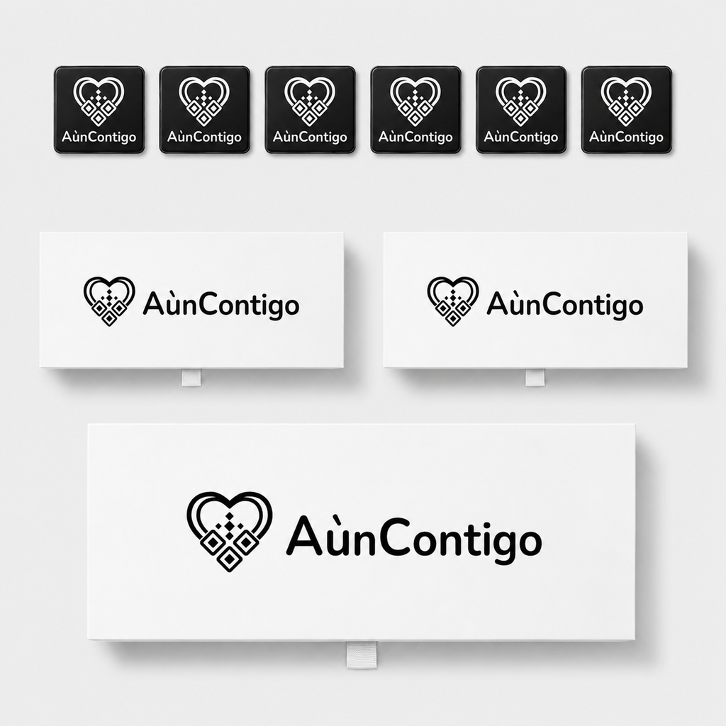Placa Conmemorativa con Código QR — Aún Contigo