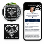 Placa Conmemorativa con Código QR — Aún Contigo