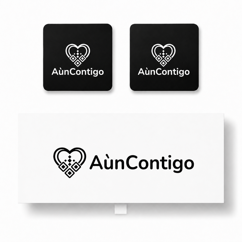 Placa Conmemorativa con Código QR — Aún Contigo